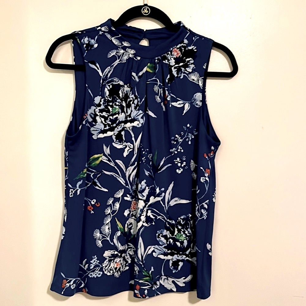 WHBM Keyhole Blouse